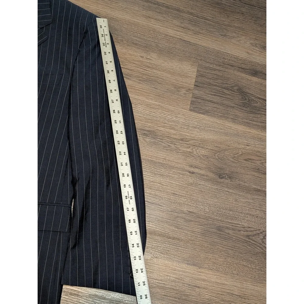 CANALI Men's‎ Charcoal Pinstripe Blazer Made in Italy Wool Blend Size 56R